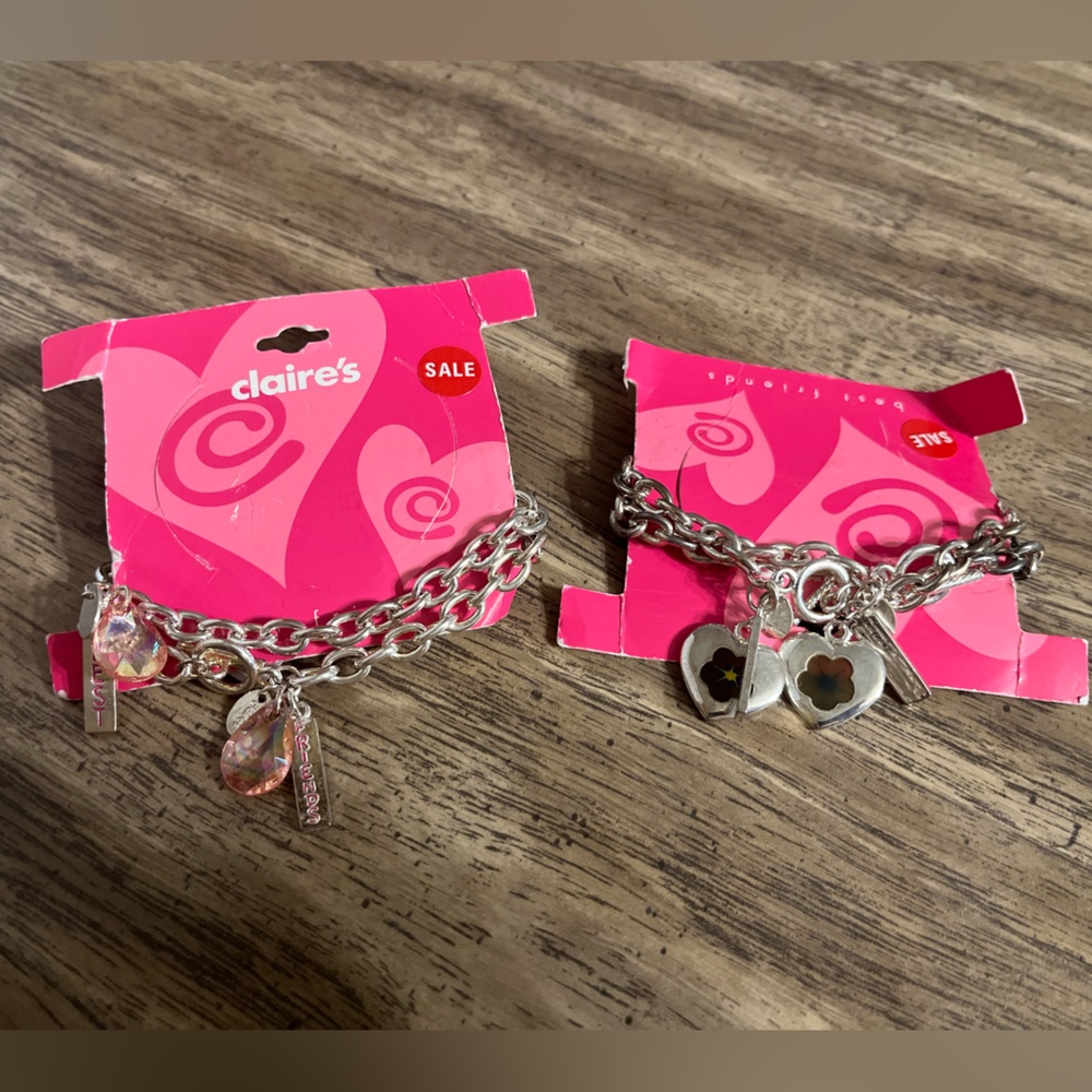 Claire's Silver Charm Bracelets